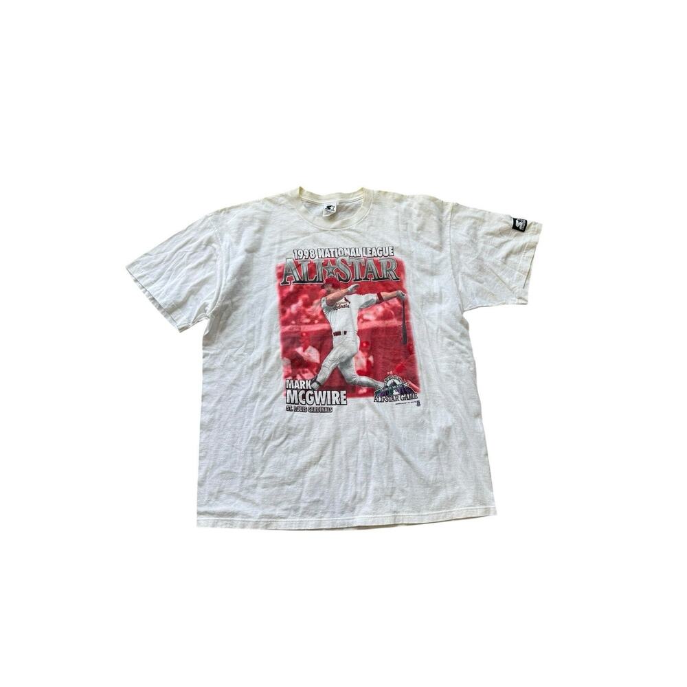 vintage 1998 Starter Mark McGwire St. Louis Cardinals All-Star Game t-shirt